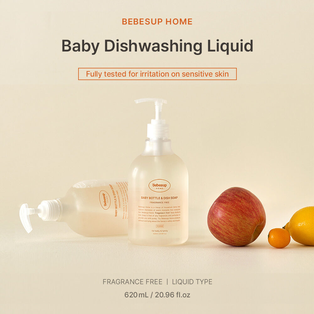 Premium Baby Dishwashing Liquid - Fragrance Free, 620ml – Bebesup Singapore