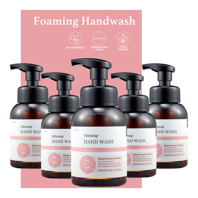 Foaming Hand Wash, 250ml x 5 (White Peach)