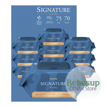 Signature with Blue Baby Wipes, 70s x 10 Packs