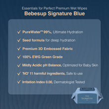 Signature Blue Baby Wipes, 70s x 10 Packs