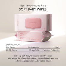 Soft Baby Wipes, 80s x 10 Packs