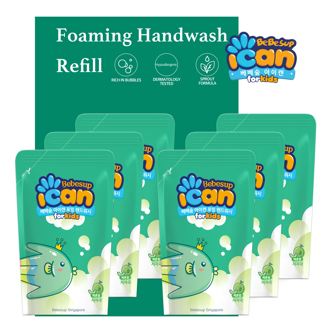 [Refill] ICAN Foaming Hand Wash, 200ml x 6 (Melon)
