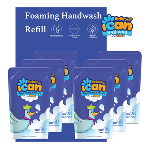 [Refill] ICAN Foaming Hand Wash, 200ml x 6 (Powder)