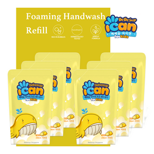 [Refill] ICAN Foaming Hand Wash, 200ml x 6 (Lemon)